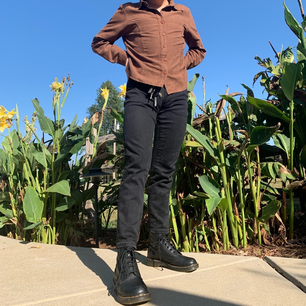 Vintage brown suede top